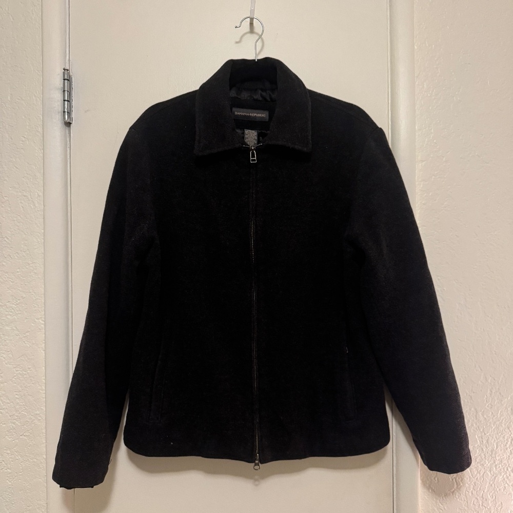 Charcoal Banana Republic 90% Wool/10% Cashmere Jacket